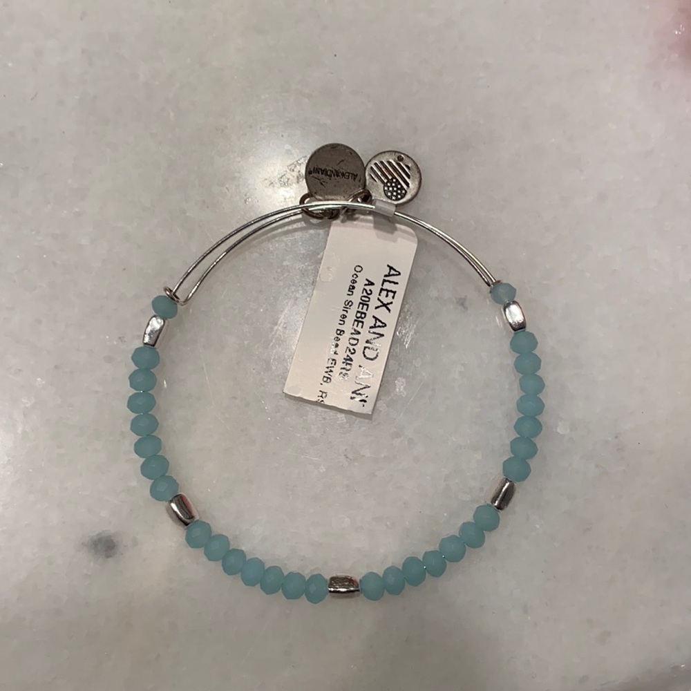 NWOT Blue Alex and ani bracelet